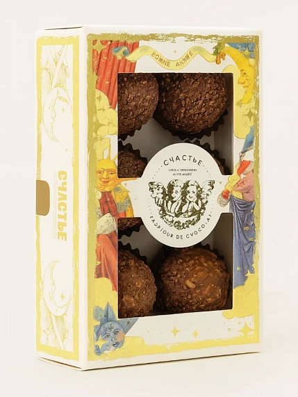 Шоколадные трюфели №2 Счастье, 6 шт, фото 2.