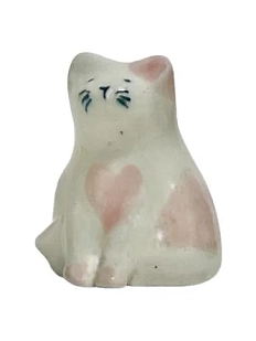 Подставка под благовония «Кот», розовая, керамика