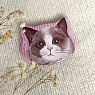 Значок закатной «Котята», металл, 50 мм, превью фото 1
