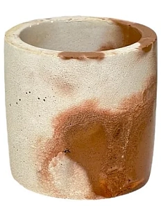 Кашпо Детали решают «Маленькая деталь», бетонное, шоколадно-молочный