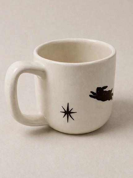 Кружка ручной работы Домик на дереве «Время для чуда», белая, полуфарфор, 250 мл, фото 2.