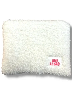 Мини-кошелёк ручной работы АМИ (Ami lé sac), белый барашек