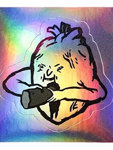 Виниловая наклейка «Сердце», голографическая