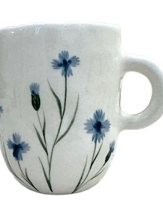 Кружка ручной работы Верба керамика «Васильки», керамика, 350 мл
