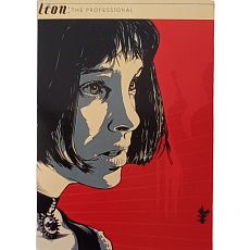 Кинопостер «Леон», А4, черно-красный