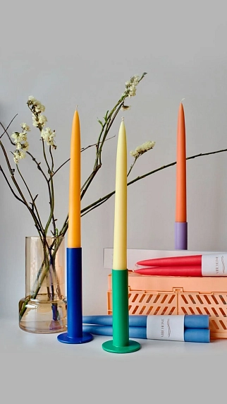 Набор свечей ручной работы «Мёд», 2 шт, фото 2.