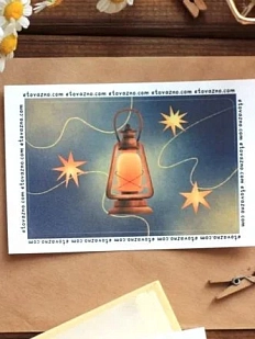 Наклейка на карту «Фонарь»