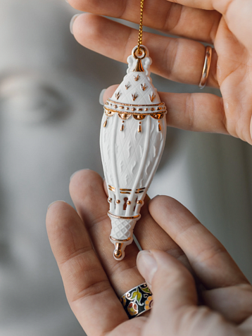 Игрушка новогодняя фарфоровая Bulygin «Воздушный шар», фото 1.