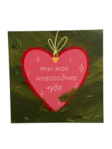 Открытка «Ты мое новогоднее чудо», 10 x 10 см