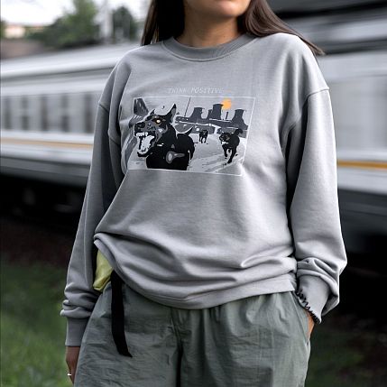 Свитшот «Think positive», XL муж., фото 2.