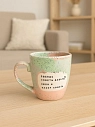 Кружка ручной работы Тата вытворяет/NF ceramics «Любишь советы давать?», керамика, 400 мл, превью фото 3