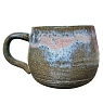 Кружка ручной работы коричнево-синяя, керамика, 250 мл, превью фото 4