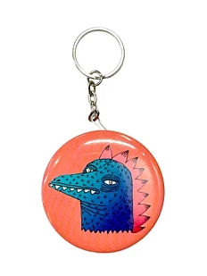 Брелок-открывашка Валя Карнавалова «Ящер», 5,7 см, на цепочке