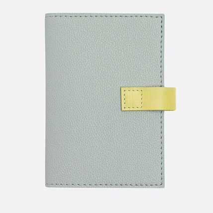 Обложка органайзер для документов с ремешком Kokosina bags, искусственная, серо-голубой, фото 3.