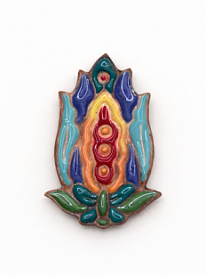 Брошь ручной работы «Фаберже бутон», Partala ceramics