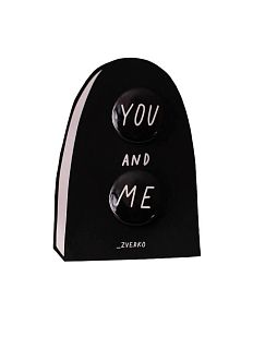Набор закатных значков «You&Me» 2 шт, металл, 25 мм