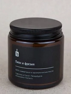 Свеча «Пион и фрезия»