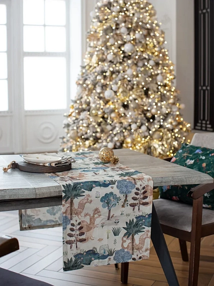 Дорожка на стол «Горыныч», белая, фото 3.