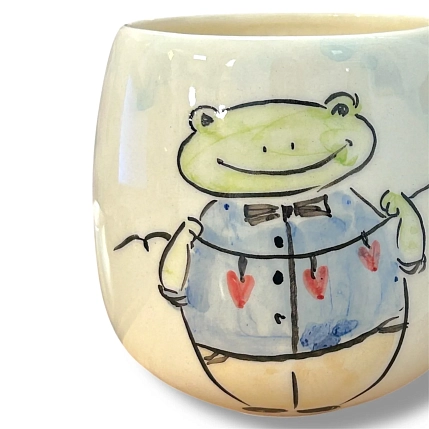 Кружка ручной работы НАДО ЖЕ Лягушка, керамика, 300 мл, фото 3.