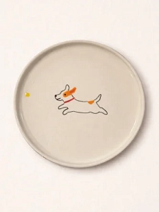 Тарелка ручной работы Катякерамика «Джек Рассел» 20,5 см,  полуфарфор