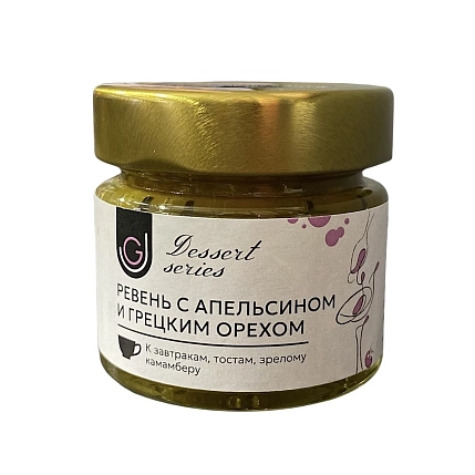 Ревень с апельсином и грецким орехом, 100 г, фото 1.