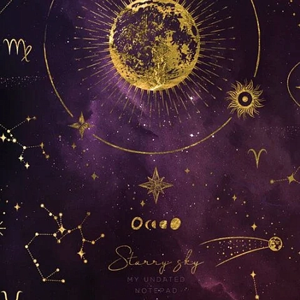 Ежедневник Staff «Starry», 128 листов, недатированный, фото 2.