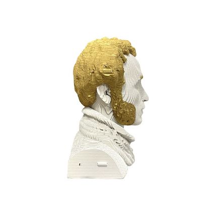 Собранный картонный бюст 3D «Пушкин», фото 4.