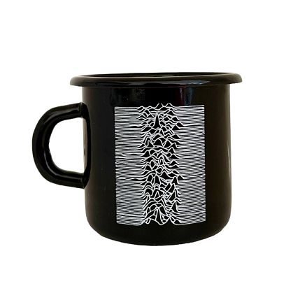 Эмалированная кружка «Joy Division», чёрная, 400 мл, фото 1.