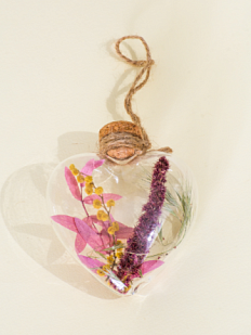 Ёлочный шар «Заботливый» в форме сердца, 8 см