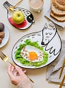 Тарелка ручной работы ЮЛЬНИКА (JULNIKA) «Нарядный снегирь», полуфарфор, 19 см, превью фото 3