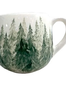 Кружка ручной работы Верба керамика «Лес», круглая, керамика, 250 мл