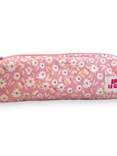 Пенал ручной работы АМИ (Ami lé sac), розовый, цветочки