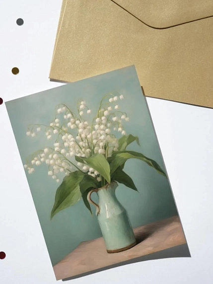 Открытка DARI DARI «Ландыши», А6, фото 1.