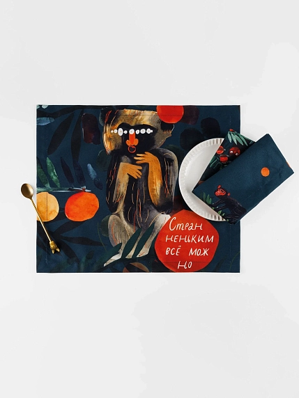 Набор из двух салфеток «Странненьким всё можно», фото 1.