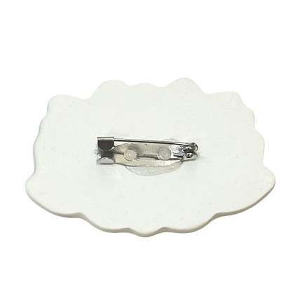 Брошь ручной работы Ceramission «Лотос», керамика, фото 2.