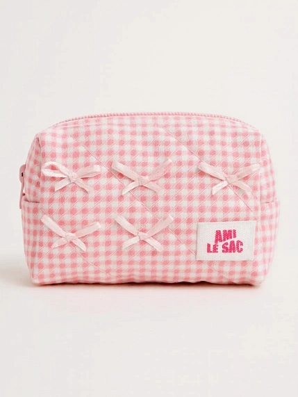 Косметичка ручной работы АМИ (Ami lé sac) «Bebesss», бантики, фото 1.