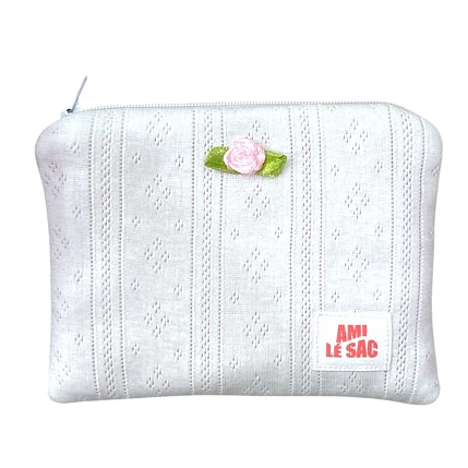 Мини-кошелёк ручной работы АМИ (Ami lé sac) , белый, фото 1.