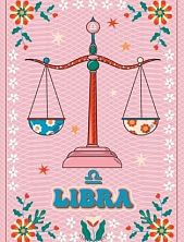 Тетрадь со знаком зодиака «Весы», А5, 40 листов, розовый