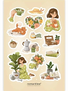 Стикерпак «Чай с ромашкой»