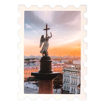 Открытка Подписные изделия «Мини-марка. Колонна», 93х67 мм, фото 1.