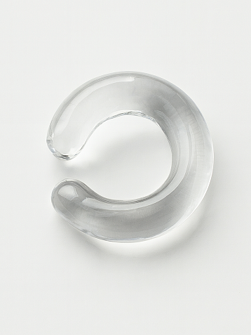 Кафф глянцевый, стекло, прозрачный, фото 1.