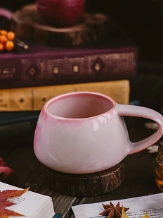 Кружка ручной работы вулкан VELES «Рассвет над Имладрис», фарфор, 250 мл