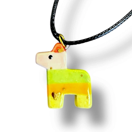 Подвеска ручной работы с пиньятой, разноцветный, керамика, фото 4.