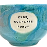 Кружка ручной работы Тата вытворяет/NF ceramics «Живи сохраняя po**y», бирюзовая, керамика, 600 мл, превью фото 3