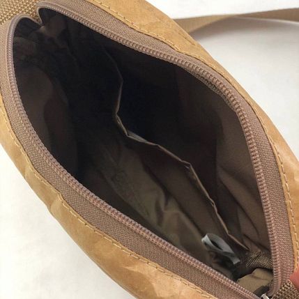 Сумка Ranzel Bags «Bender Kraft», крафт, тайвек, бежевая, фото 5.
