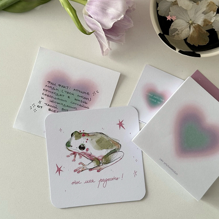 Бумага для записей «Purple aura heart», фото 6.