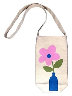 Сумка для вина Цветочек, разноцветная