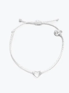 Браслет WAF WAF «Сердце», белый