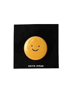 Закатной значок «Смайлик», металл, 25 мм