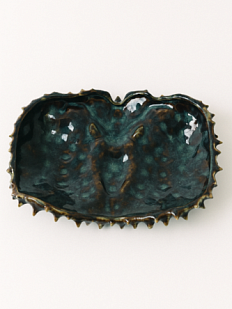 Тарелка ручной работы Голова краба VELES «Полночь Волшебства», фарфор